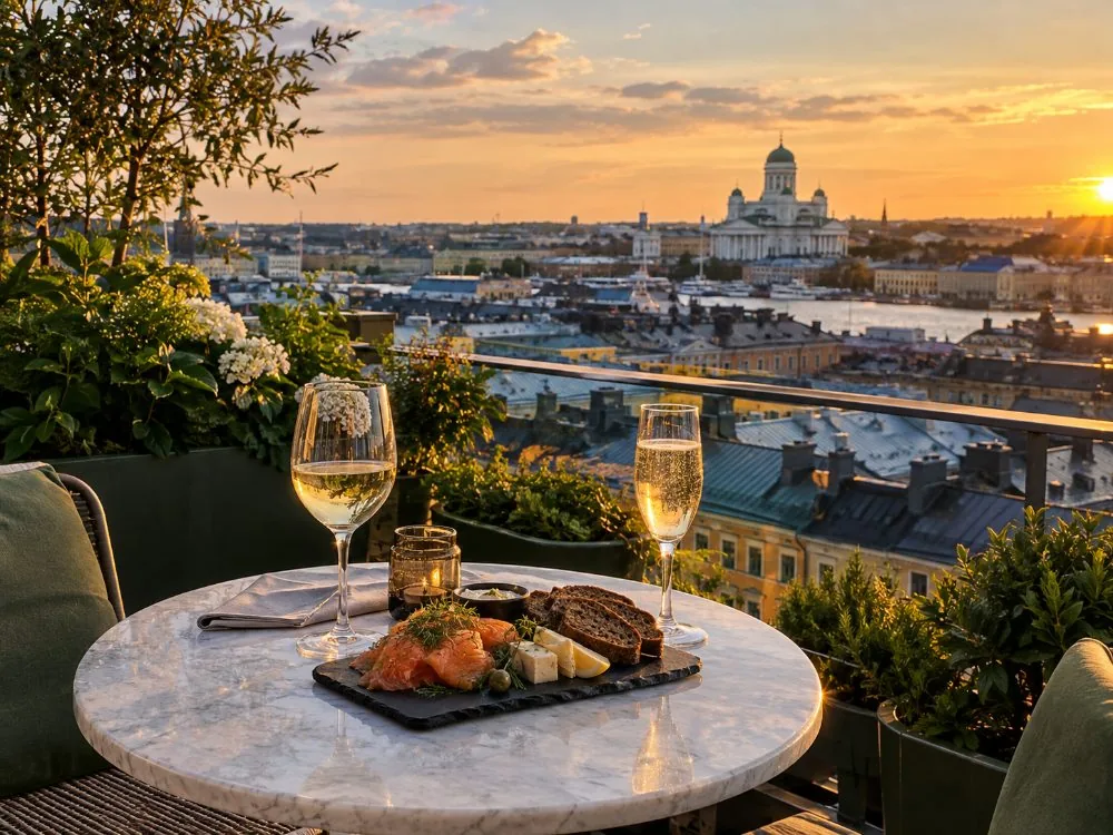 Helsinki: Food Tour with Rooftop Bar Visit